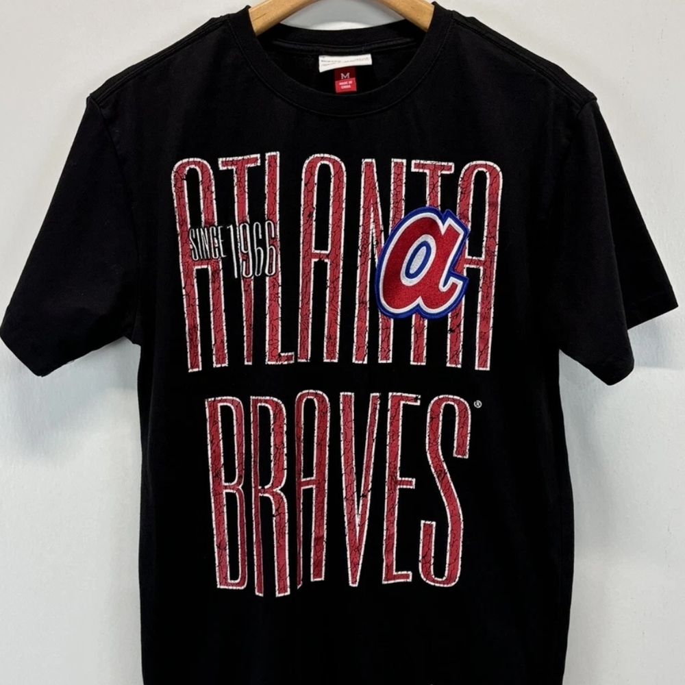 Mitchell & Ness Atlanta Braves OG Premium Black Shirt
